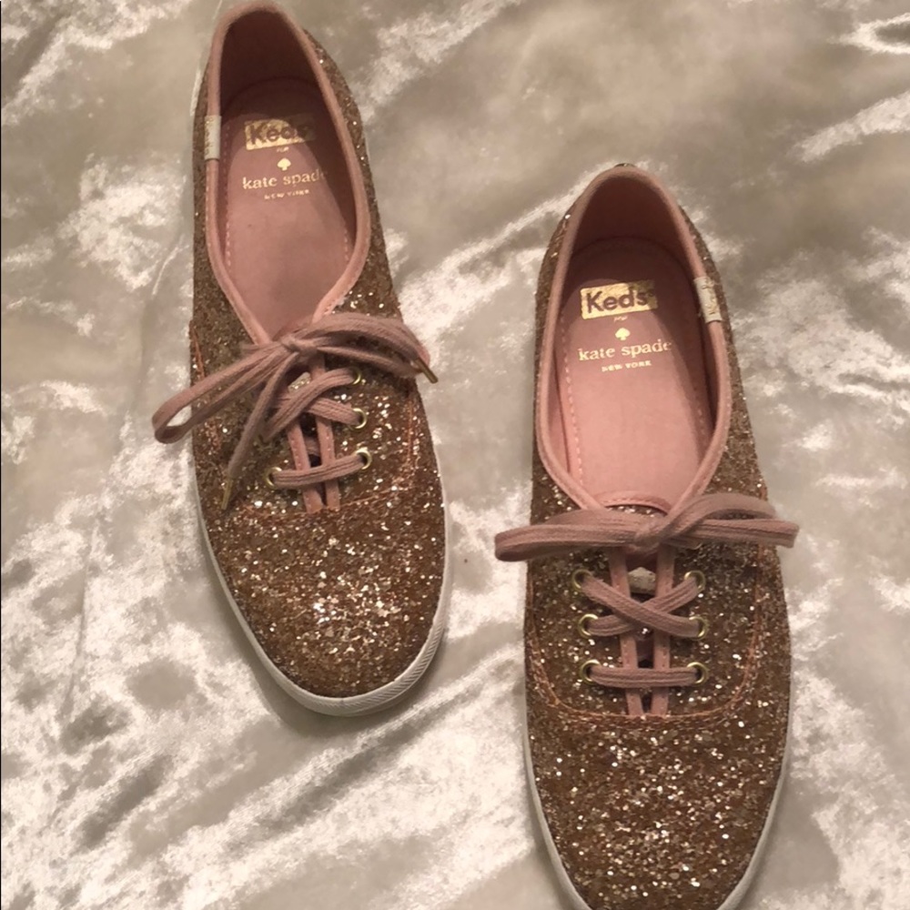 Kate spade keds glitter sneakers